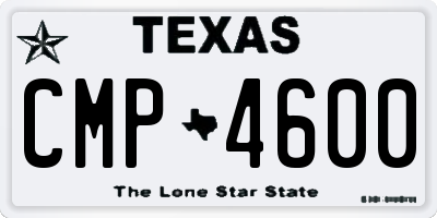 TX license plate CMP4600