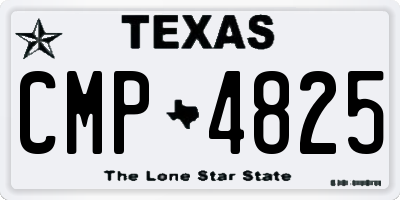 TX license plate CMP4825