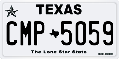 TX license plate CMP5059