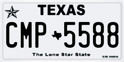 TX license plate CMP5588
