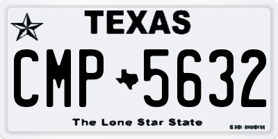 TX license plate CMP5632