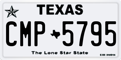 TX license plate CMP5795