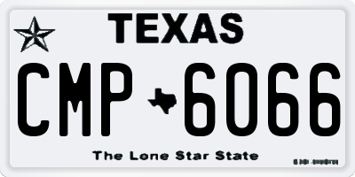 TX license plate CMP6066