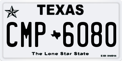 TX license plate CMP6080