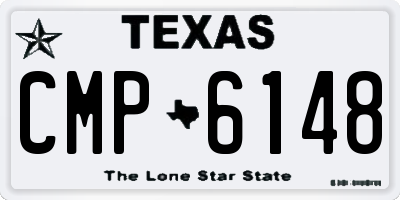 TX license plate CMP6148