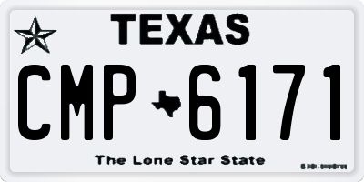 TX license plate CMP6171
