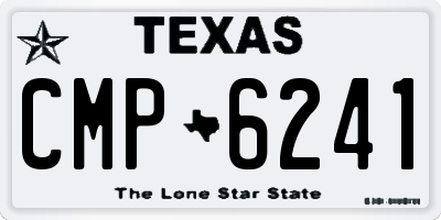 TX license plate CMP6241