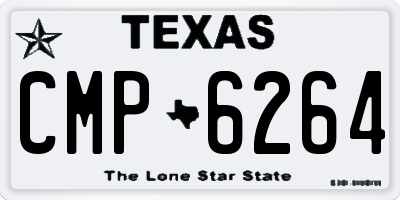 TX license plate CMP6264