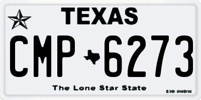 TX license plate CMP6273