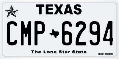 TX license plate CMP6294