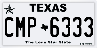 TX license plate CMP6333