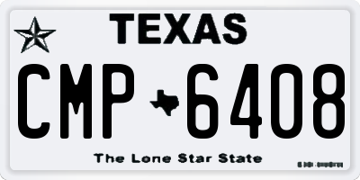 TX license plate CMP6408