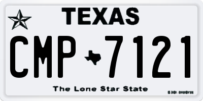 TX license plate CMP7121