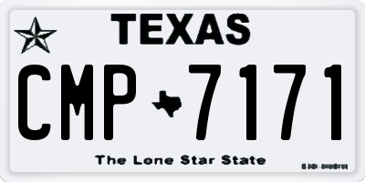TX license plate CMP7171