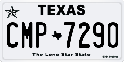 TX license plate CMP7290