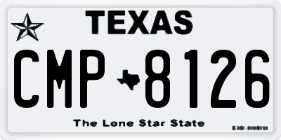 TX license plate CMP8126