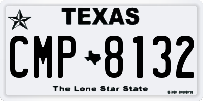 TX license plate CMP8132