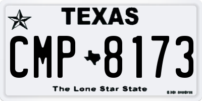 TX license plate CMP8173