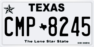 TX license plate CMP8245