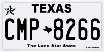 TX license plate CMP8266