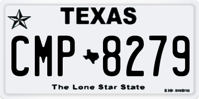 TX license plate CMP8279
