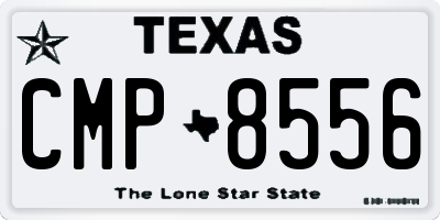 TX license plate CMP8556