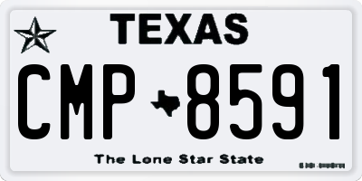 TX license plate CMP8591