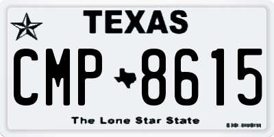 TX license plate CMP8615