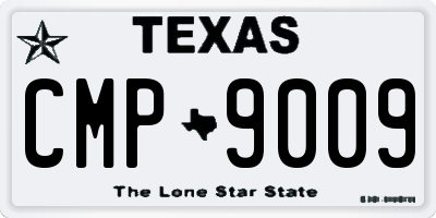 TX license plate CMP9009