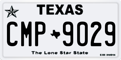 TX license plate CMP9029