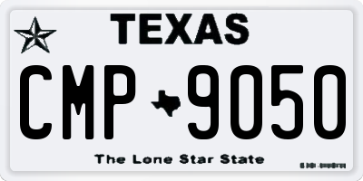 TX license plate CMP9050