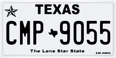 TX license plate CMP9055