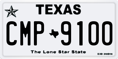 TX license plate CMP9100