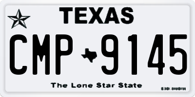 TX license plate CMP9145