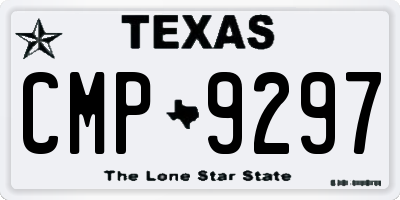 TX license plate CMP9297