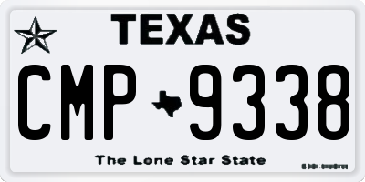 TX license plate CMP9338