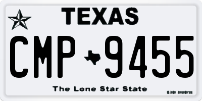 TX license plate CMP9455