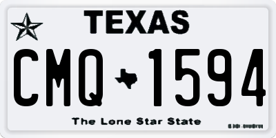 TX license plate CMQ1594