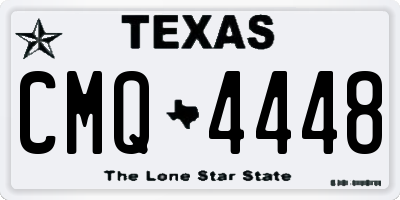 TX license plate CMQ4448