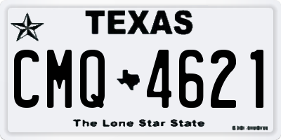 TX license plate CMQ4621