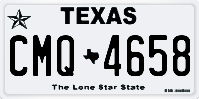 TX license plate CMQ4658
