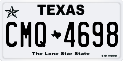 TX license plate CMQ4698