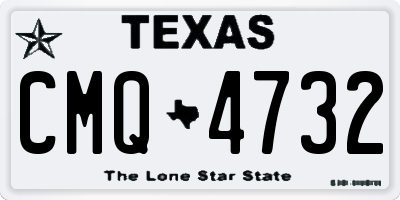 TX license plate CMQ4732