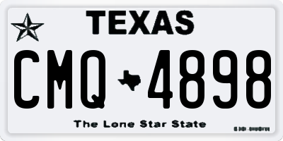TX license plate CMQ4898