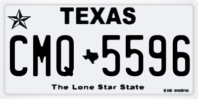 TX license plate CMQ5596
