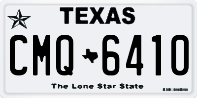 TX license plate CMQ6410