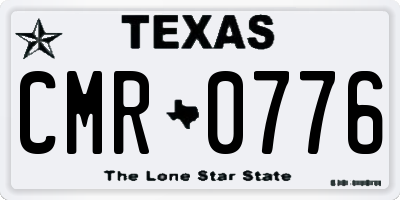 TX license plate CMR0776