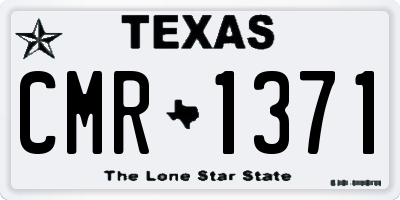 TX license plate CMR1371