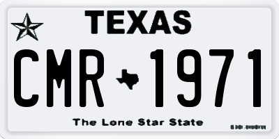 TX license plate CMR1971