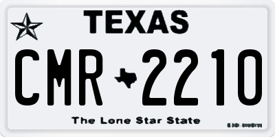 TX license plate CMR2210